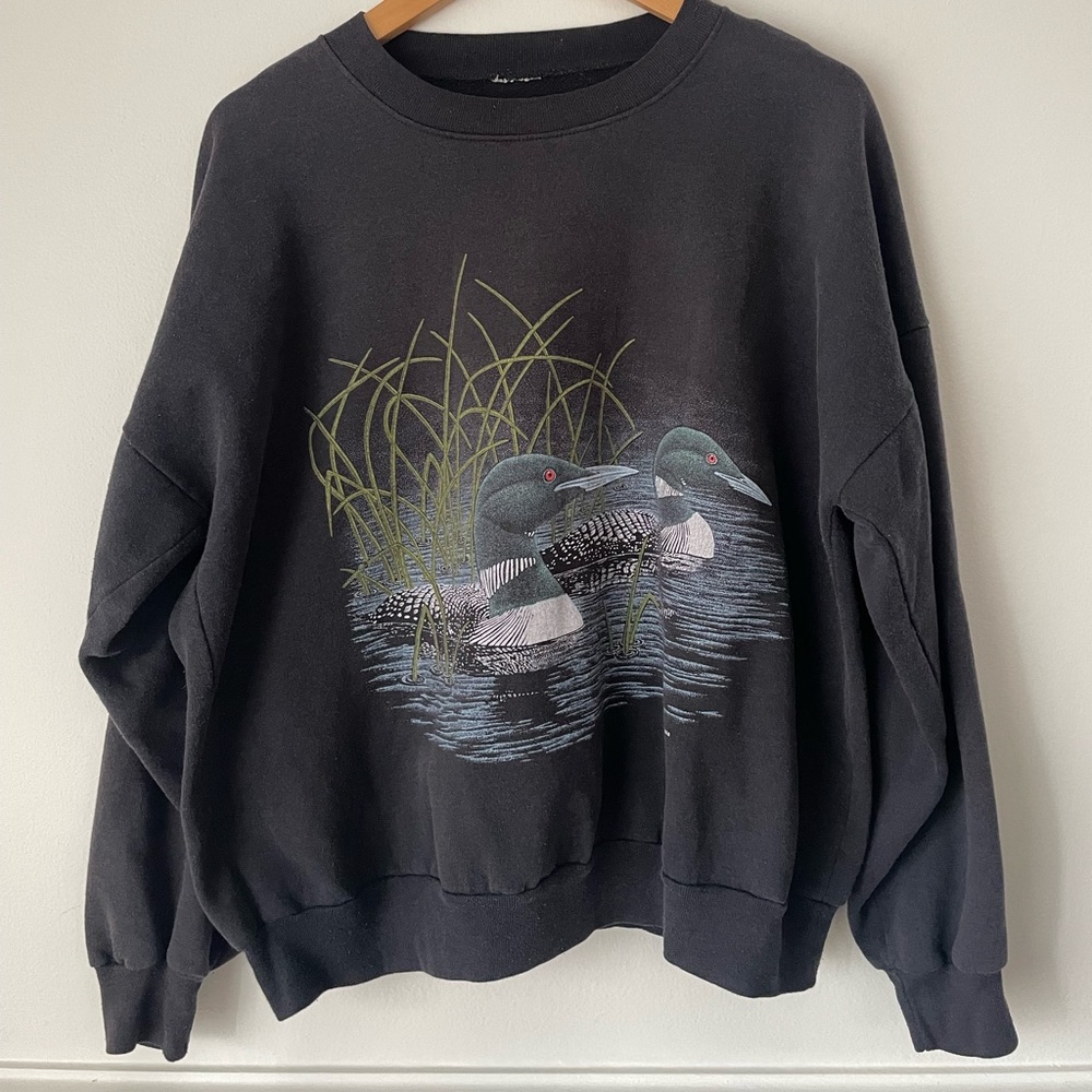 90s Loon Crewneck Sweater